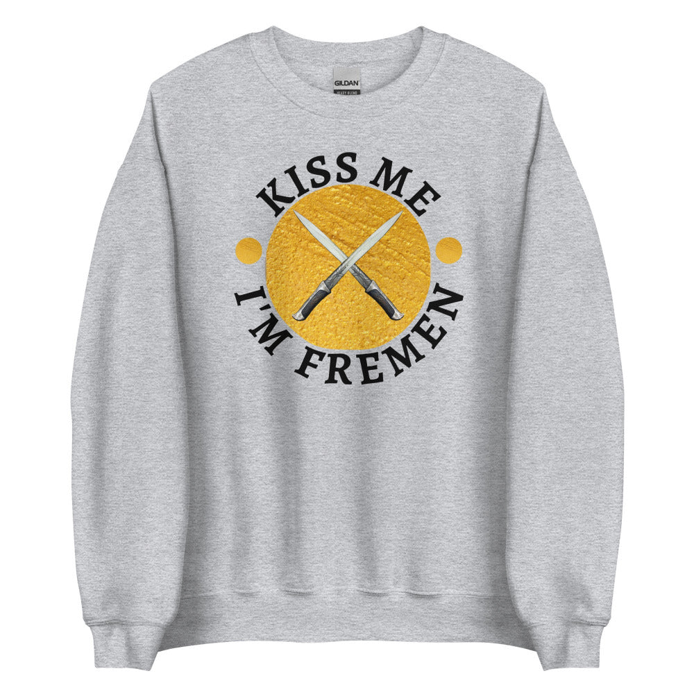 Kiss Me I'm Fremen Sweatshirt - Sport Grey Color - https://ascensionemporium.net